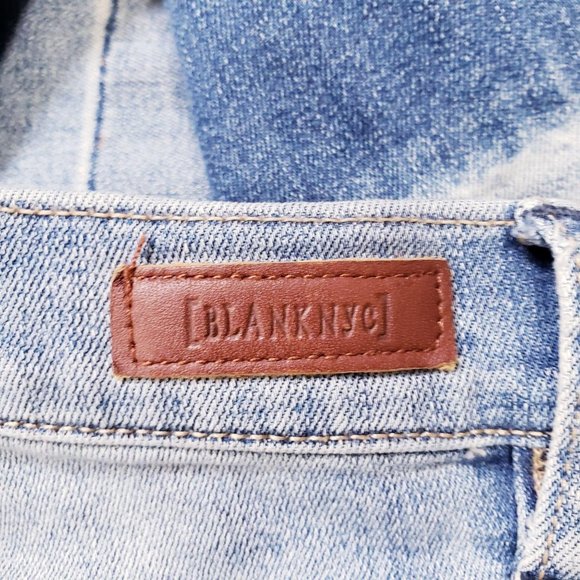 BLANKNYC Women's Light Blue Washed Madison Crop Ankle Skinny Jeans 27 High Rise - Picture 8 of 10